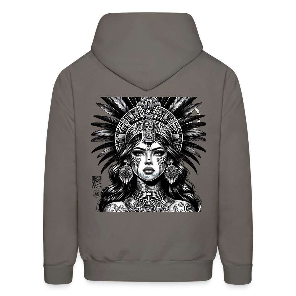 Mujer azteca hoodie - asphalt gray