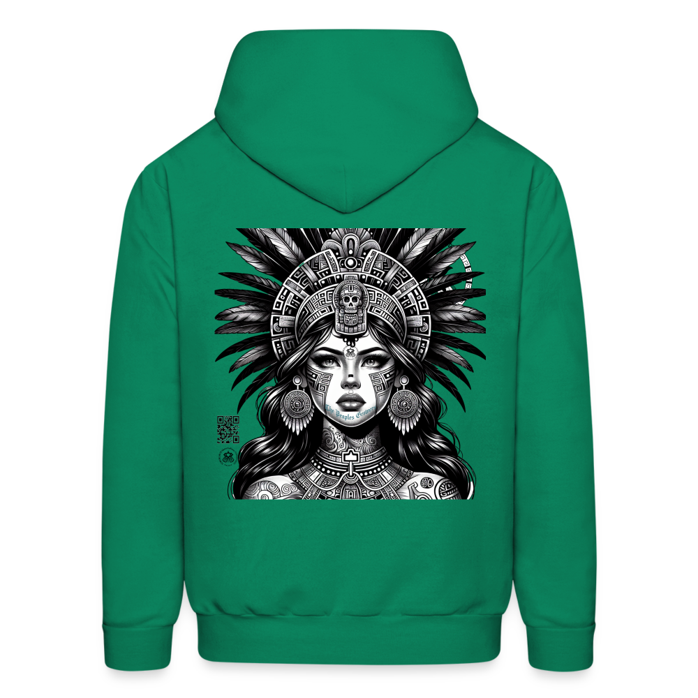 Mujer azteca hoodie - kelly green
