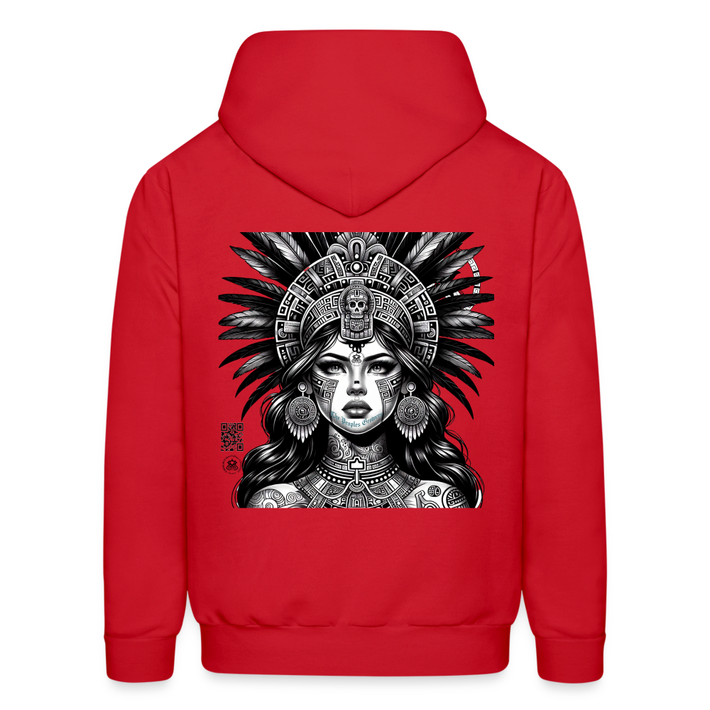 Mujer azteca hoodie - red