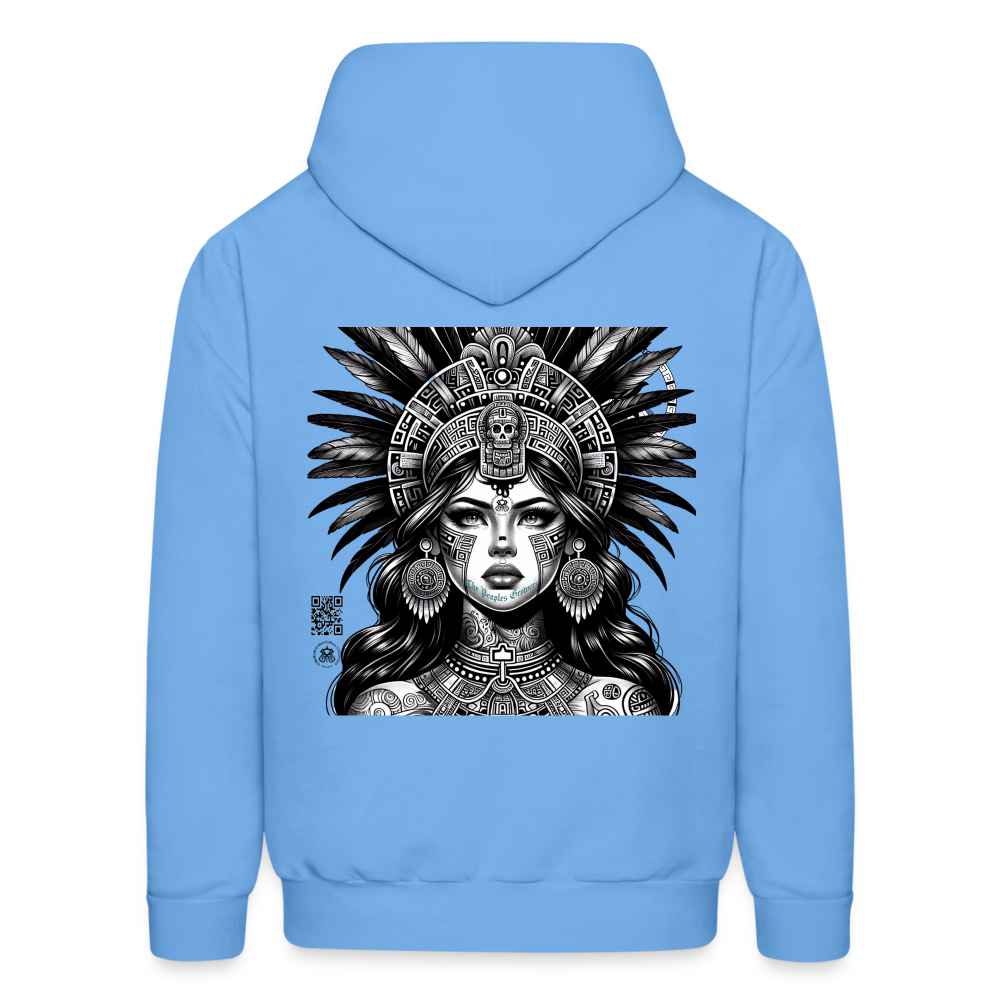 Mujer azteca hoodie - carolina blue