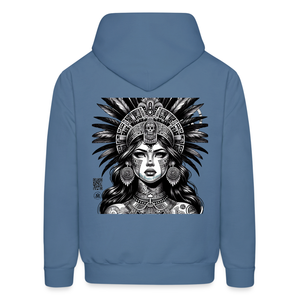 Mujer azteca hoodie - denim blue