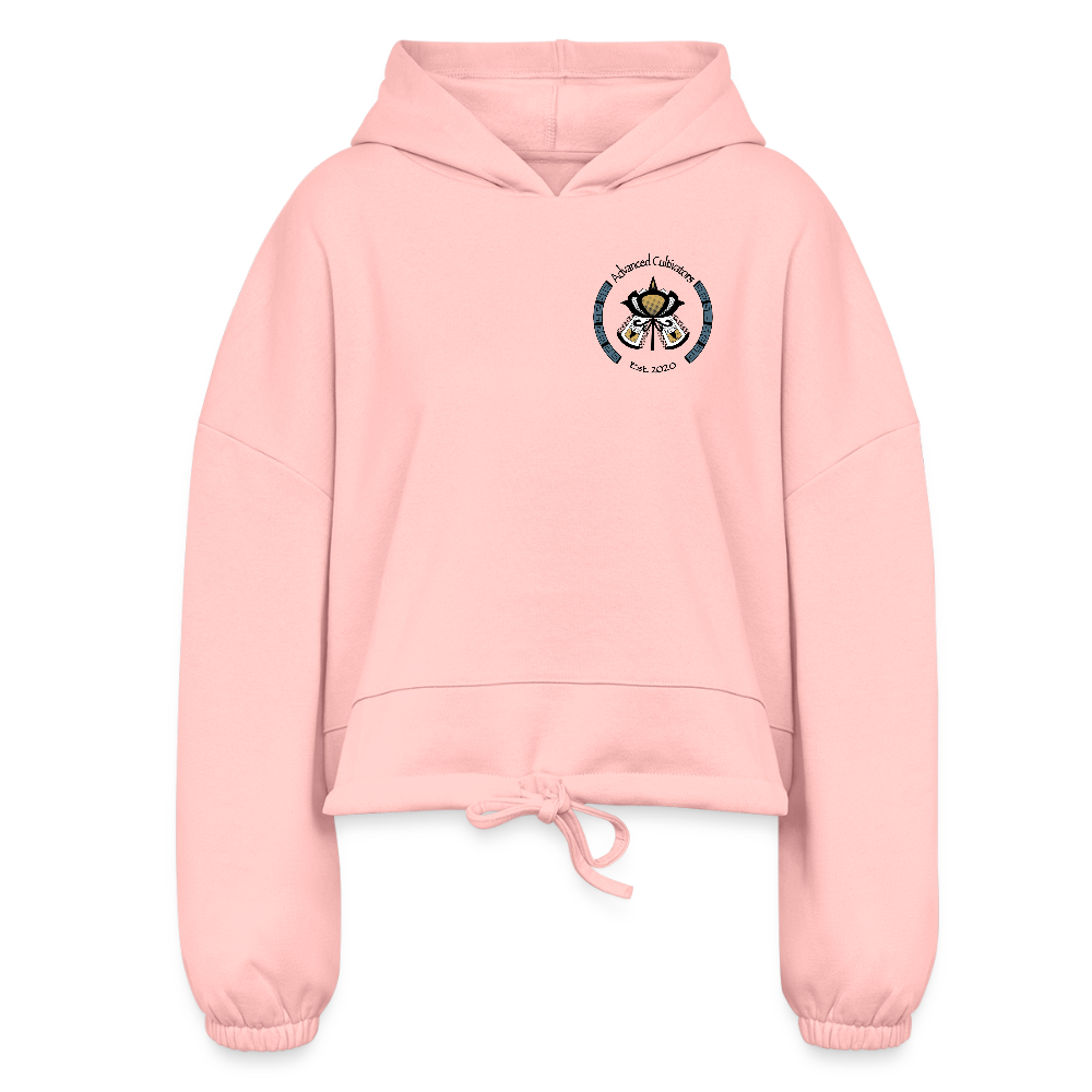 Women’s Cropped Hoodie - light pink