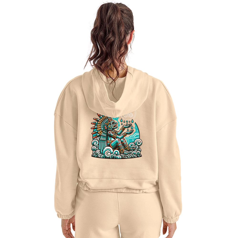 Women’s Cropped Hoodie - nude