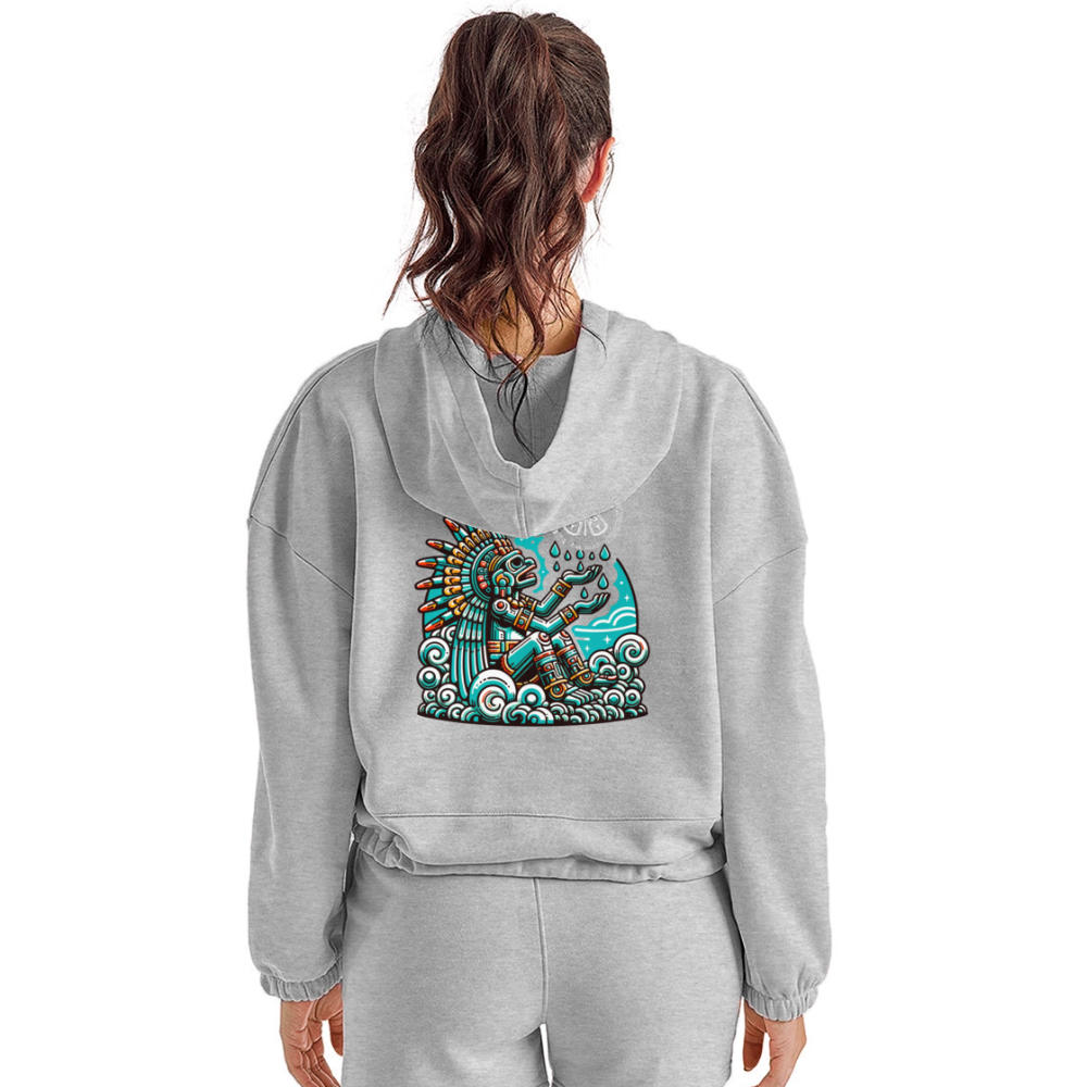 Women’s Cropped Hoodie - heather gray