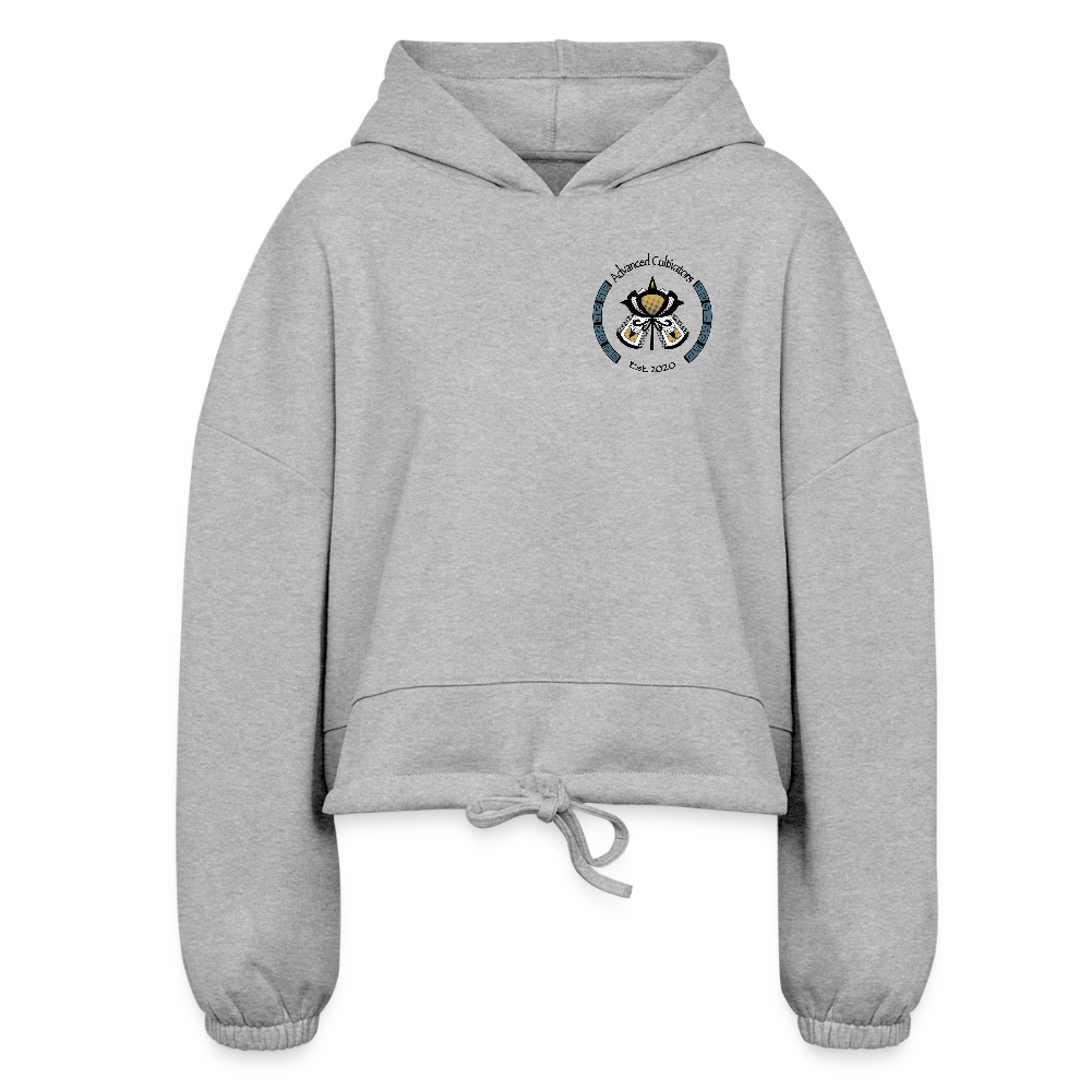 Women’s Cropped Hoodie - heather gray