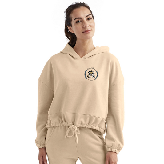 Women’s Cropped Hoodie - nude