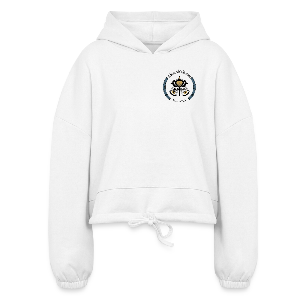 Women’s Cropped Hoodie - white