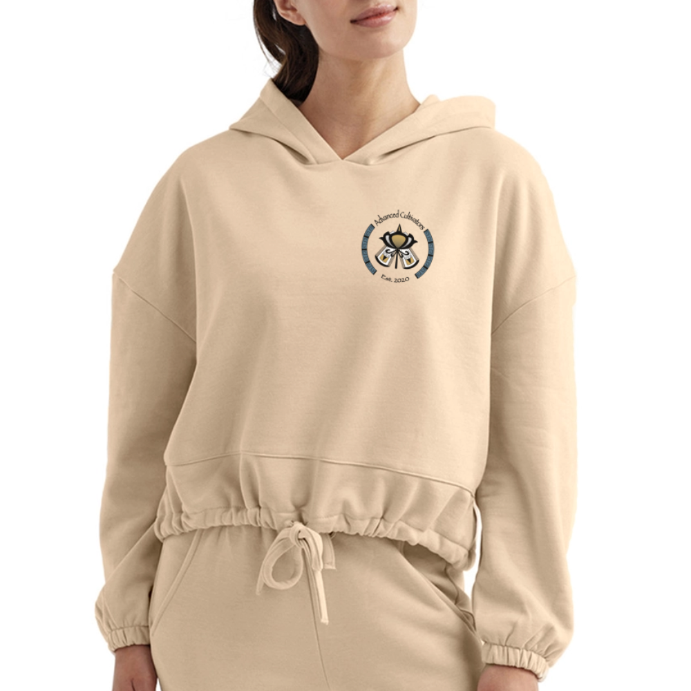 Women’s Cropped Hoodie - nude