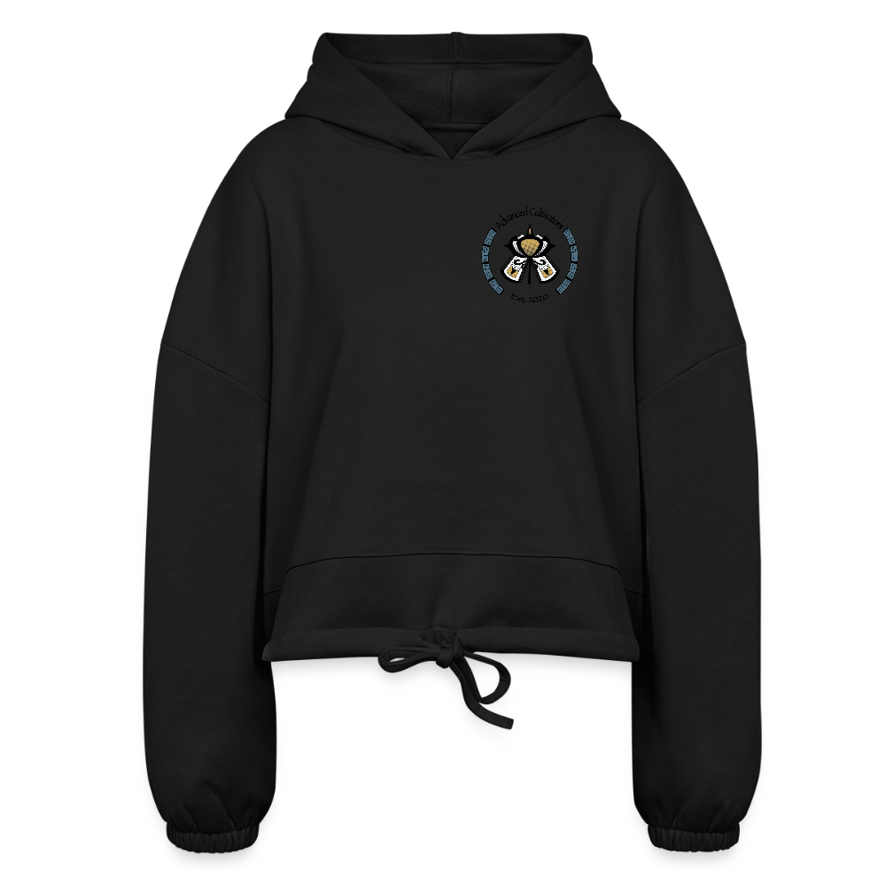Women’s Cropped Hoodie - black